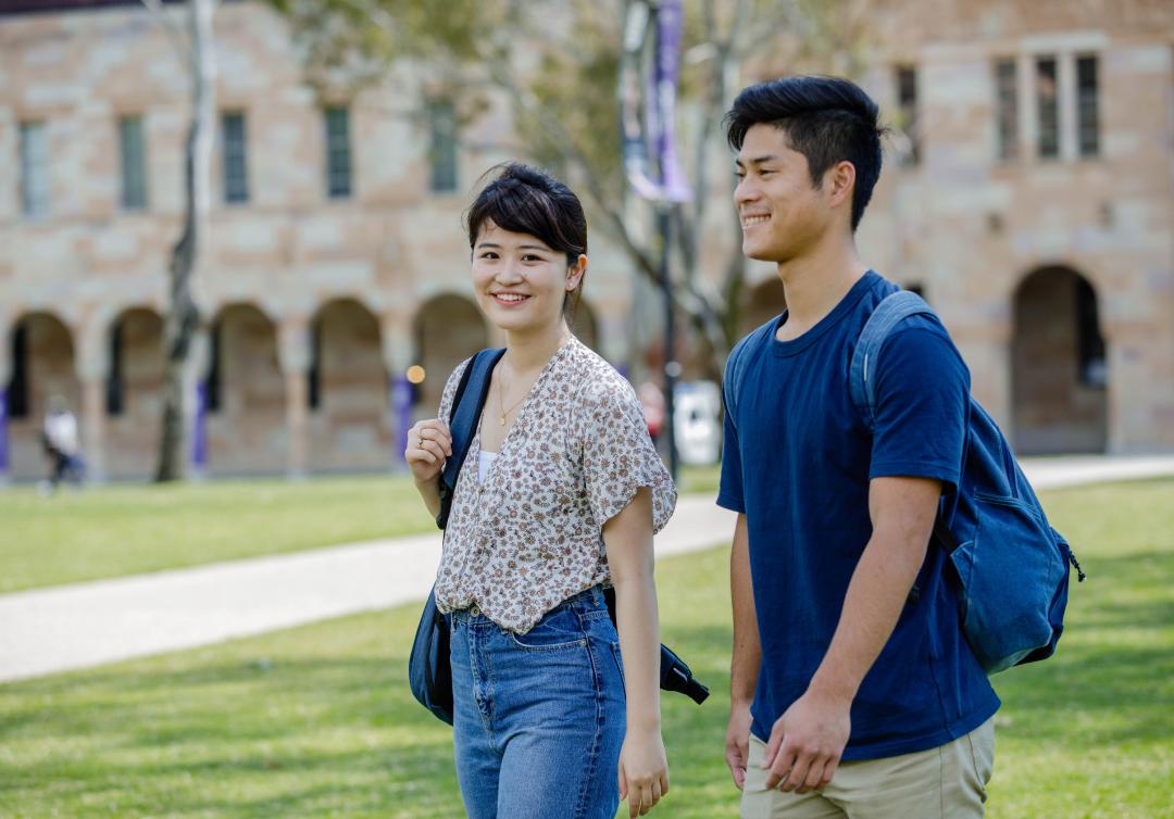 International students at St Lucia Campus